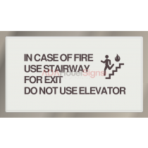 Sheraton - In case of fire sign