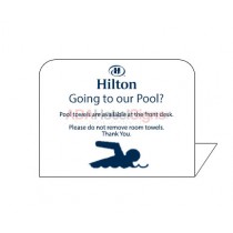 Going to our Pool? Towels At Front Desk (50/pkg)