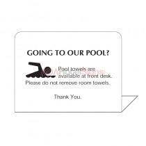 Pool Towels Available At The Front Desk Easel (50/Pkg)