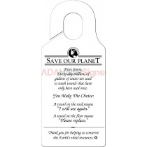 "Towel Conservation" Hanging Sign (50 Pkg)