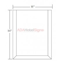 Clear Holder - vertical style 11" wide x 14" tall