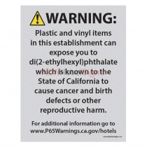 Fairfield Inn - California Prop 65 Reception Warning (Check In)