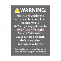 Residence Inn - California Prop 65 Reception Warning (Check In)