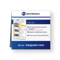 Best Western 4" x 4" In-Room Tent Sign