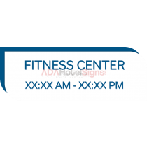 Hilton Garden Inn 2017 - Fitness Center Sign w/ Hours