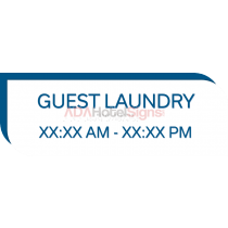 Hilton Garden Inn 2017 - Guest Laundry Sign w/ Hours