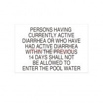 Diarrhea Sign (CA Compliant)