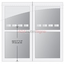 Vinyl Graphics for 2-Panel Doors- Indoor Style