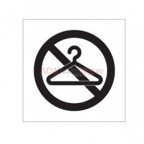 Four Points - Do Not Hang Sign (Symbol Only)- Aluminum W/ Black Print W/ Thin Tape