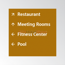 Four Points - Large Directional Sign