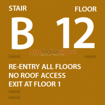 Four Points - Stairwell Level ID (stairwell side)