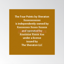 Four Points - Ownership Sign - Alternative