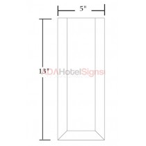 Clear 5" x 13" Vertical Holder
