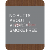 No Smoking information ID sign