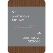 Rooms Directional Sign