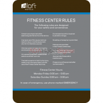 Fitness Center Rules