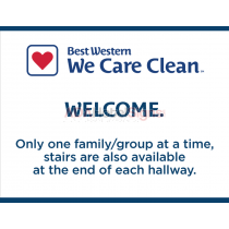 Best Western Contemporary - BEST WESTERN CARE CLEAN SIGNS ELEVATOR