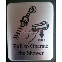 Pull to Operate the Shower