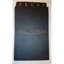 A - Z Tab Inserts for Check-In Bucket and Racks