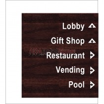 Lobby Directional Sign