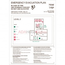 Guestroom Evacuation Sign
