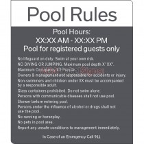 Hilton Garden Inn 2017 - Pool Rules