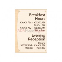 BREAKFAST / EVENING RECEPTION