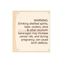 CA ALCOHOL WARNING