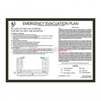 Homewood Suites - California In Room Evacuation Sign