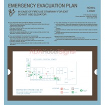 In Room Evacuation Sign