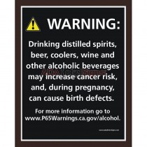 Residence Inn - California Prop 65 Alcohol Warning  (Restaurant Entrance)