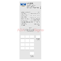 Rodeway Inn Paper Telephone Face Plate