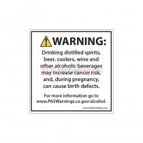 Entrance-Prop 65/Alcohol Warning Sign Small