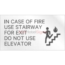 Sheraton 2016 - Sheraton In Case of Fire sign (Back of house)