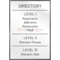 Sheraton 2016 - Sheraton Informational Level Directory Sign