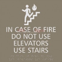 Westin - Back of the house In case of fire signs