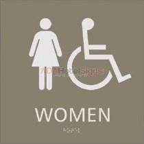 Westin - Back of the house Women's accessible restroom sign