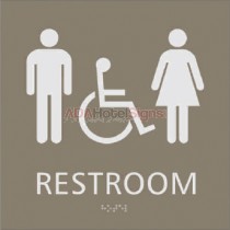 Westin - Back of the house Unisex accessible restroom sign