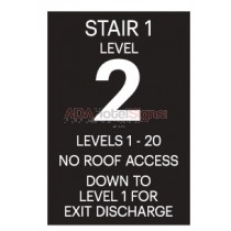 Westin 2016 - Westin Stairway Level ID sign