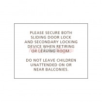 Door and Window Warning Decal