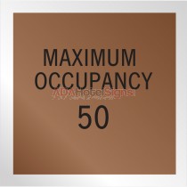 Maximum Occupancy Sign