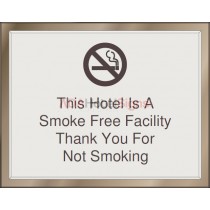 Sheraton - Entrance no smoking sign