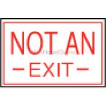 Not An Exit Flat Sign