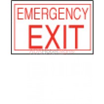 Emergency Exit Flat Sign
