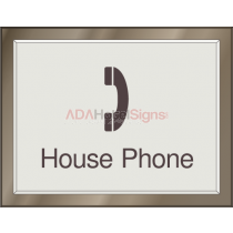 Sheraton - House phone id sign