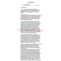 Mississippi - State Law Card Insert