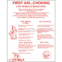 First Aid For Choking Flat Sign