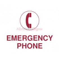 Sheraton - Emergency Phone sign (Interior)