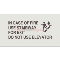 Sheraton - In case of fire (BOH)sign