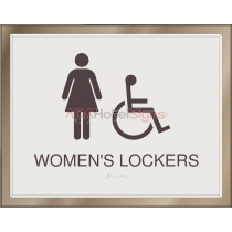 Sheraton - Women's accessible Locker room sign